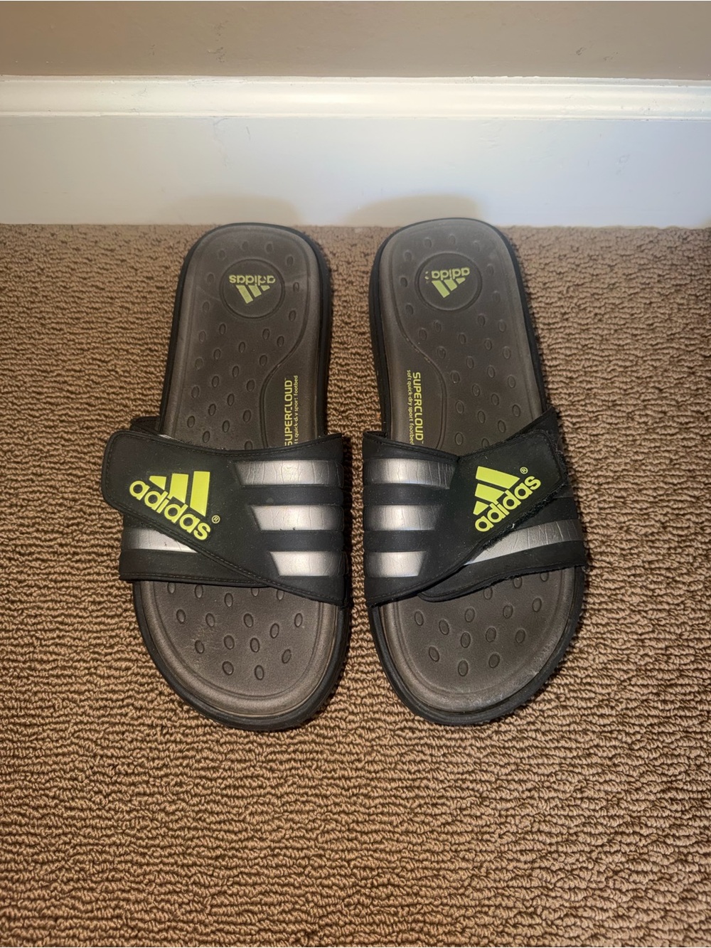adidas Men’s Black Slide Sandals
